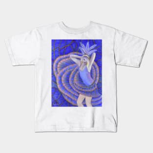 Dancer woman girl at mardi gras Kids T-Shirt